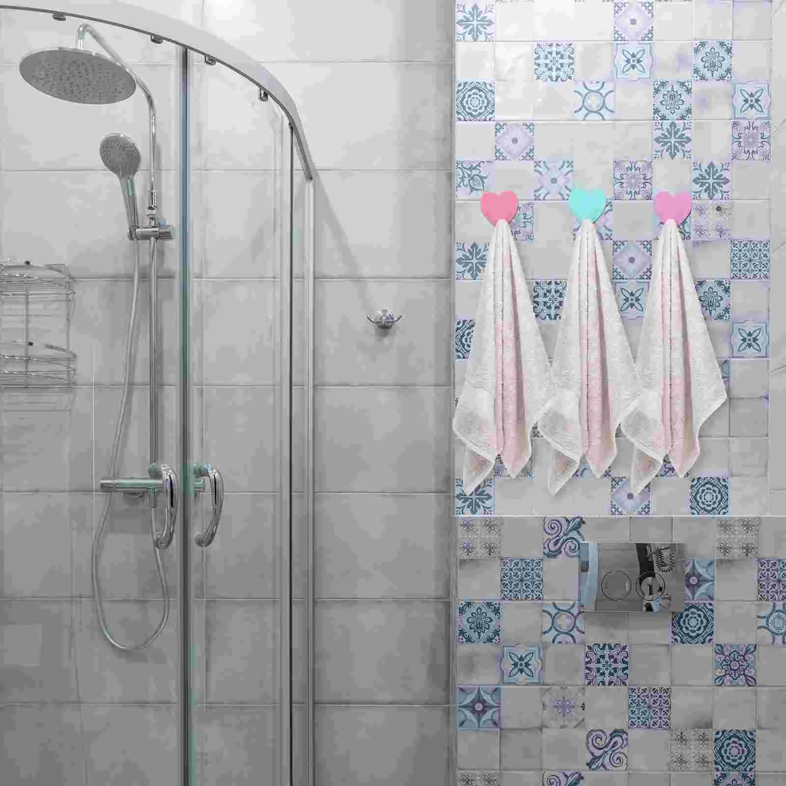 12 шт. клейкие детские настенные крючки вешалка для сумочки розовое липкое