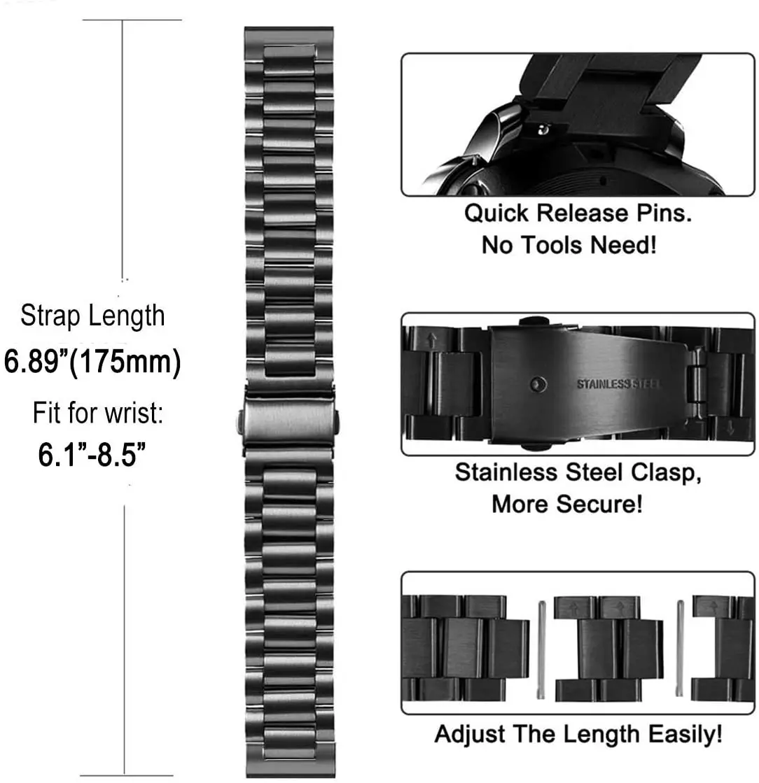 Ремешок из нержавеющей стали для смарт-часов Huawei Watch 3 браслет HUAWEI WATCH Pro