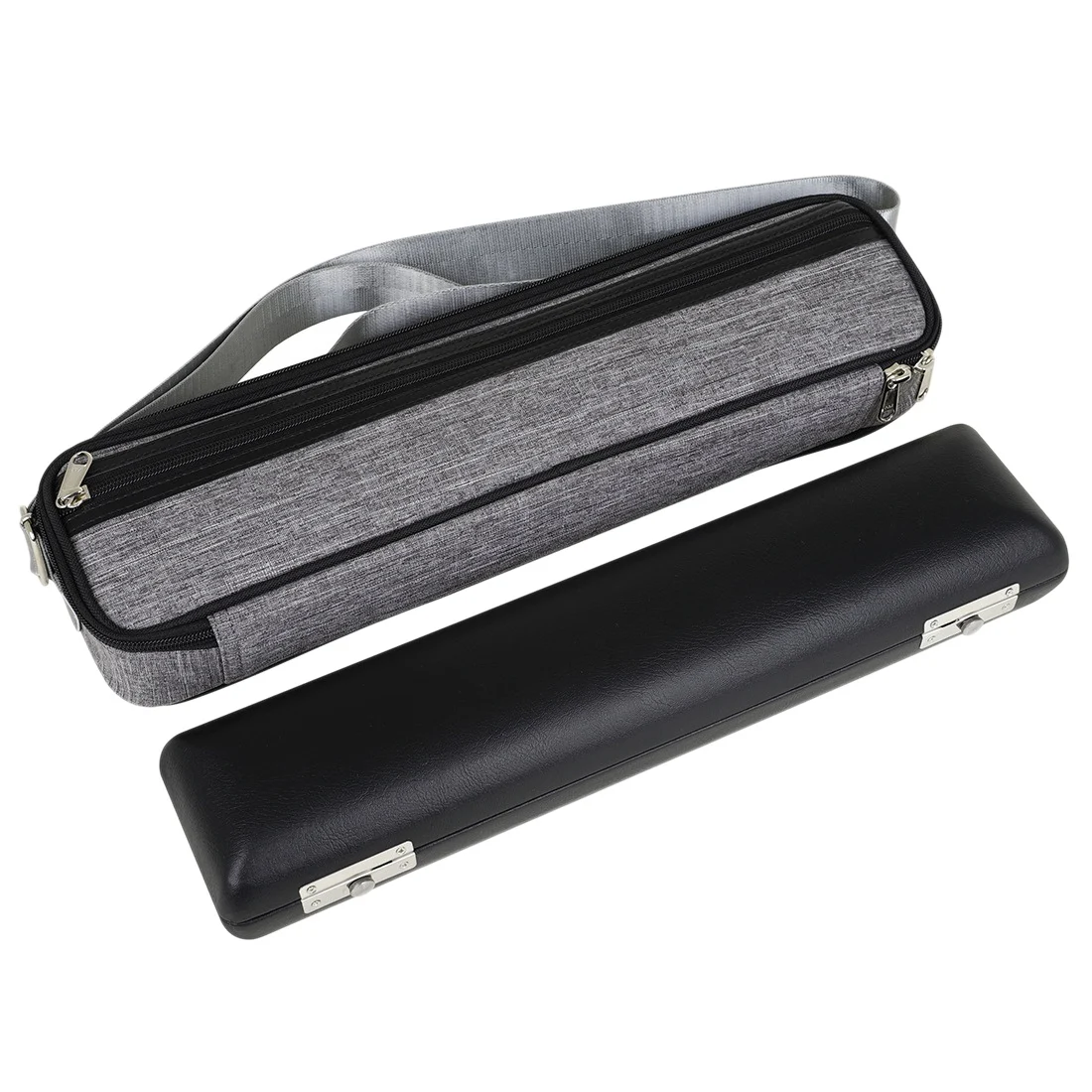 

PU Leather Flute Case Flute Handbag with Adjustable Shoulder Durable Flute Strap Bag for 16/17 Holes Flute