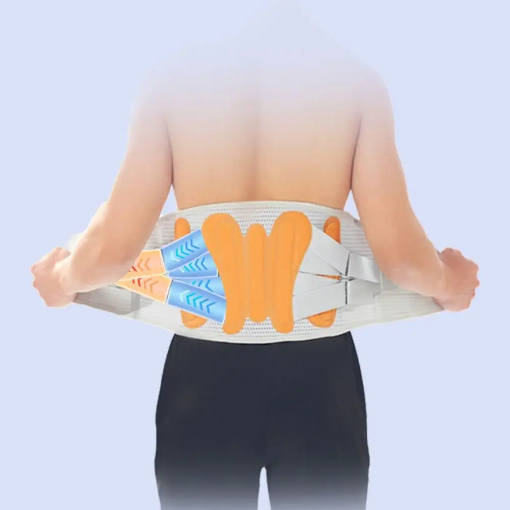 Двойная регулируемая поддержка талии для спины эластичная лямка фиксированный