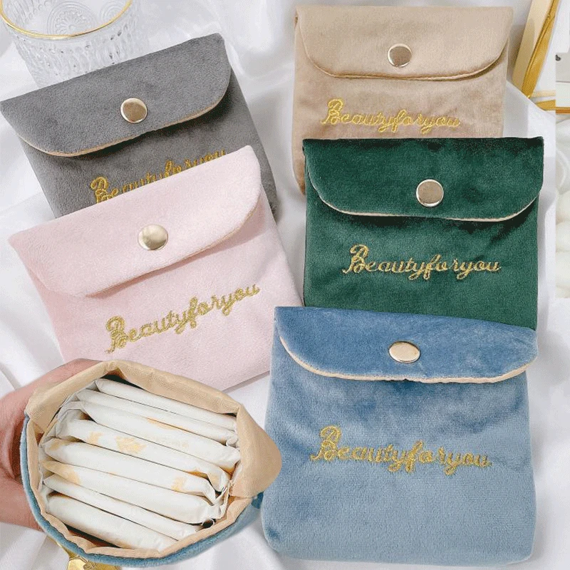 

Сумка для гигиенических салфеток, милая фланелевая сумка для хранения монет, денег, женская маленькая Косметическая Помада, органайзер для кредитных карт, чехол