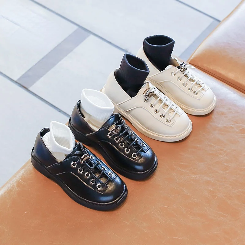

Children Casual Shoes Toddler Baby Girls Boys Leather Shoes Fashion Flat Kids Soft Bottom Shoes for Party Wedding