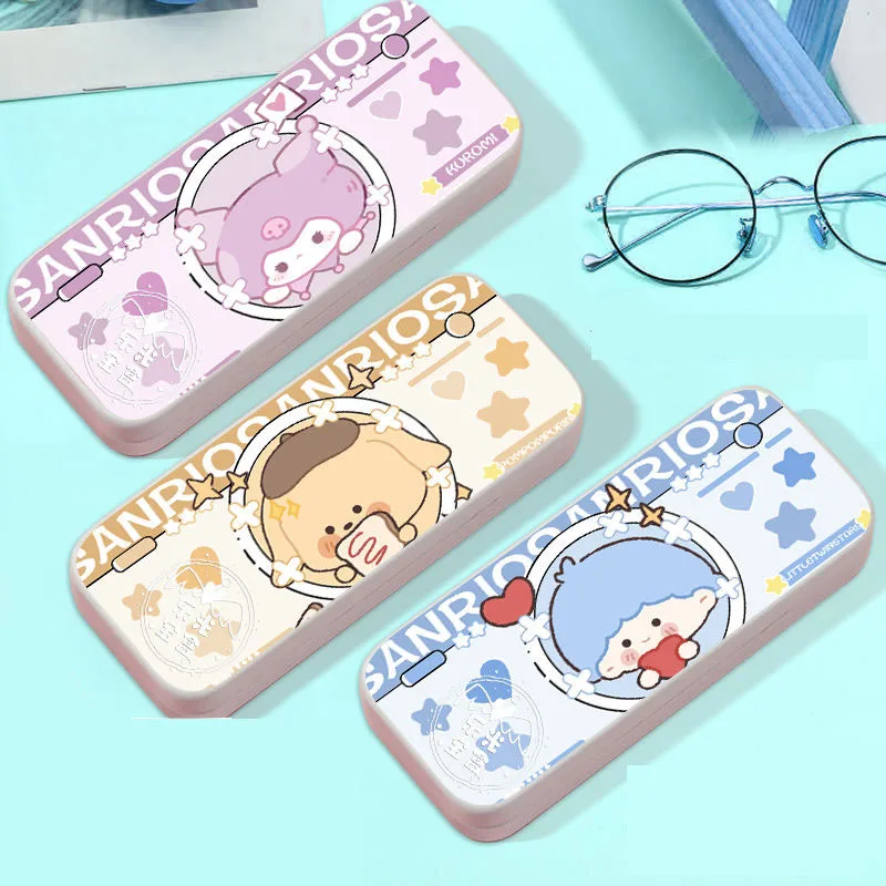 Sanrio Hellokitty мимелоди Коричный милый Футляр для очков мультяшный антиосенний