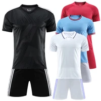 adult kid soccer jerseys set boys short sleeve football training suit football jersey set sportswear uniforms diy custom