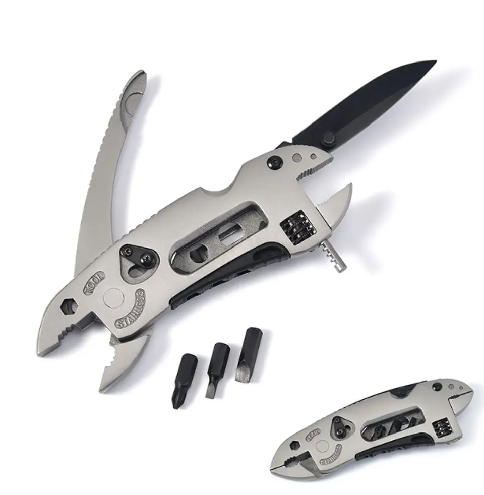 

New Design Multitool Outdoor Folding Knife Plier Multifunctional Multi Tools EDC Kit Scissors Steel Pocket Camping knife