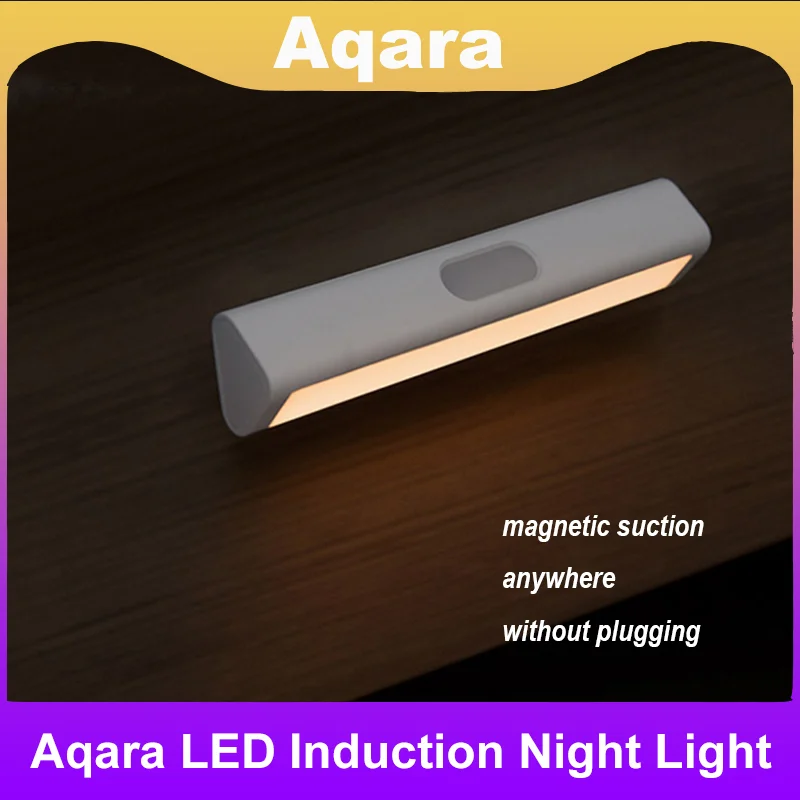 

Aqara LED Induction Night Light Magnetic Design 2-level Brightness Human Body Sensor 3200K Night Light Bedroom Closet
