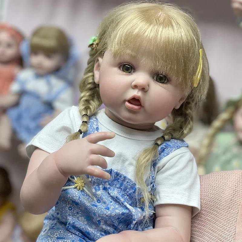 

60cm Huge Toddler Size Already Painted Finished Reborn Doll Erin Girl 3D Skin Visible Veins Collectible Art Doll