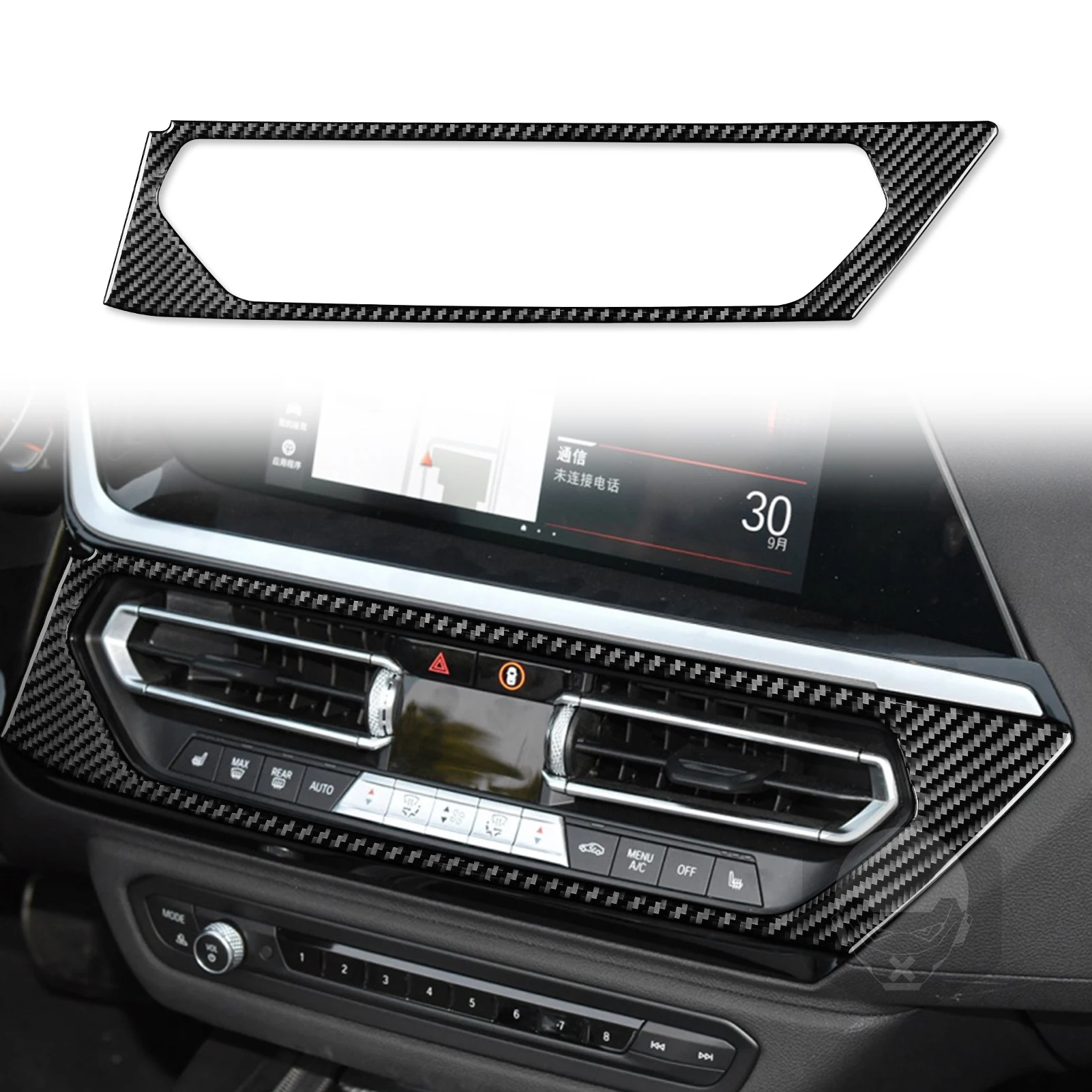 

Air Vent Outlet Decoration Sticker Decal Cover Trim for BMW Z4 G28 2019-2022 Car Interior Accessories Carbon Fiber