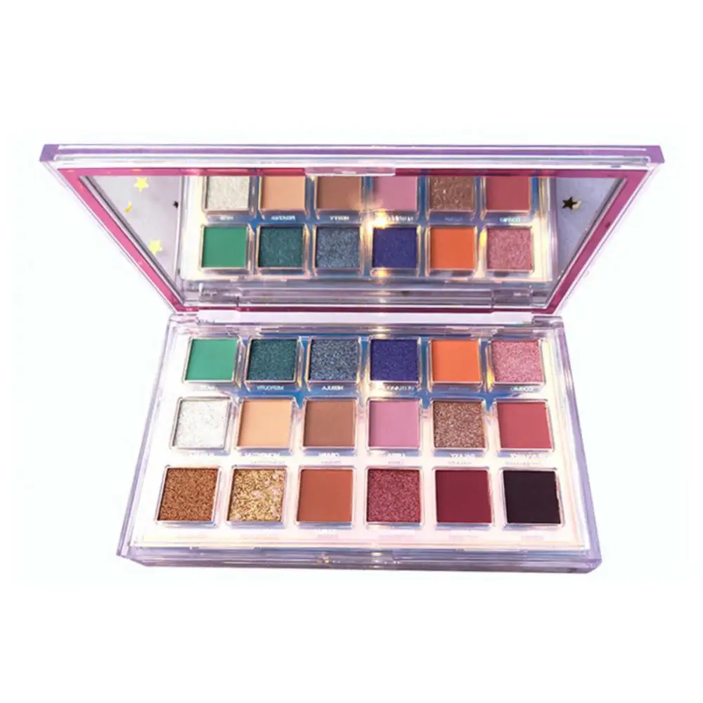 

18 Colors Matte Pearl Eyeshadow Palette Bright Color Waterproof Eyes Cosmetic Long-lasting Pigment Shimmer Eyes Makeup Supplies
