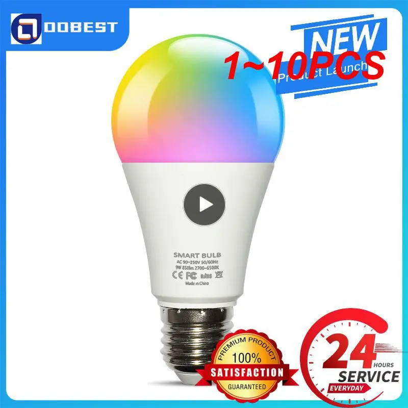 

Умная лампа E27 с поддержкой Wi-Fi, 1-10 шт.