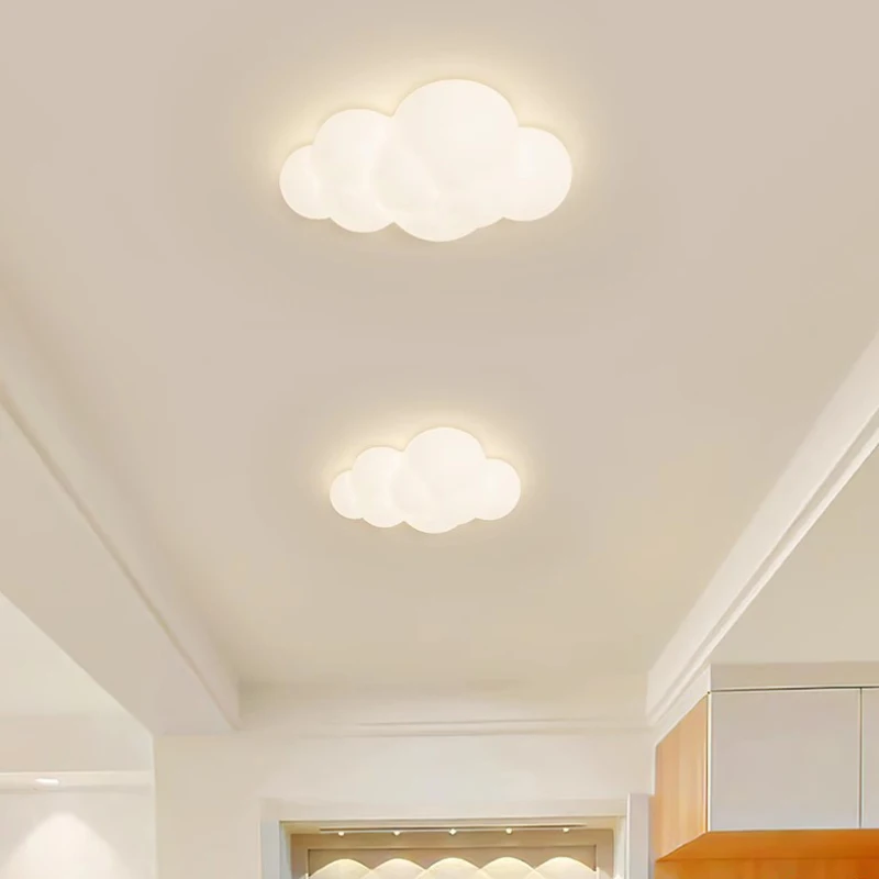 

Nordic Romantic PE White Cloud Wall Lights Simple Lightings For Children's Room Living Room Bedroom Loft Aisle Table Background