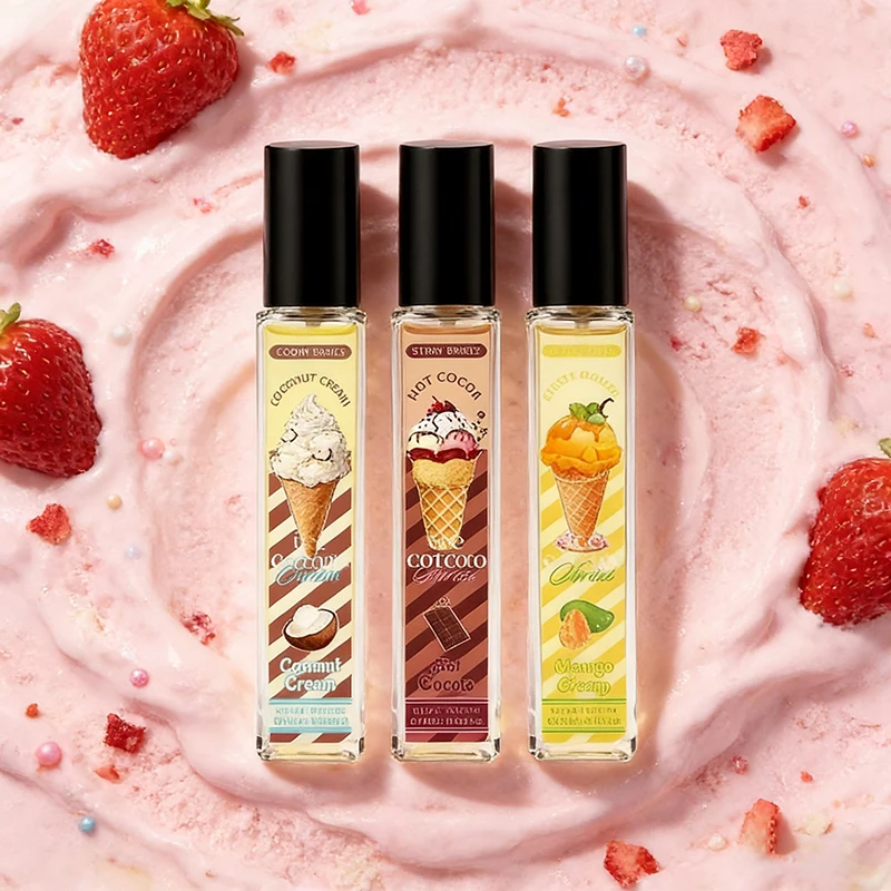 Фото Парфюмерный набор Gourmand унисекс: сладкий аромат шоколада, молока, кофе, кедрового дерева, ванили, мороженого. Легкий, стойкий аромат. Подарочный набор. №2