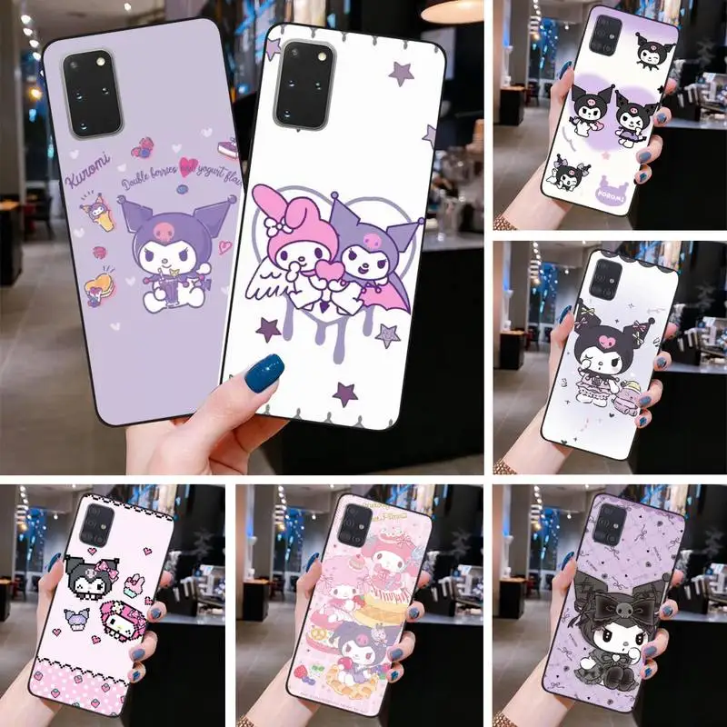 

Cartoon cute Kuromi Sanrio Phone Case For Samsung Galaxy S22 S21 Plus Ultra S20 FE S9 plus S10 5G lite 2020