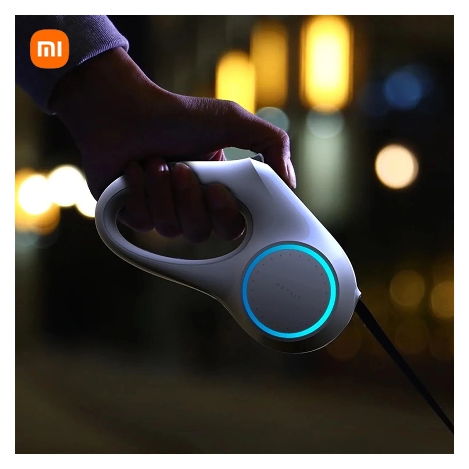

NEw Xiaomi Petkit Go Shine Max Pet Leash Dog Traction Rope Flexible Ring Shape 3m/4.5m With LED Night Light Dogs Accessoires