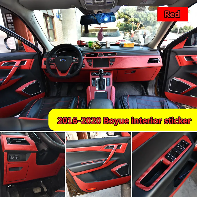 

For Geely Boyue 2016-2020 interior sticker center console modified special door anti-kick car decoration