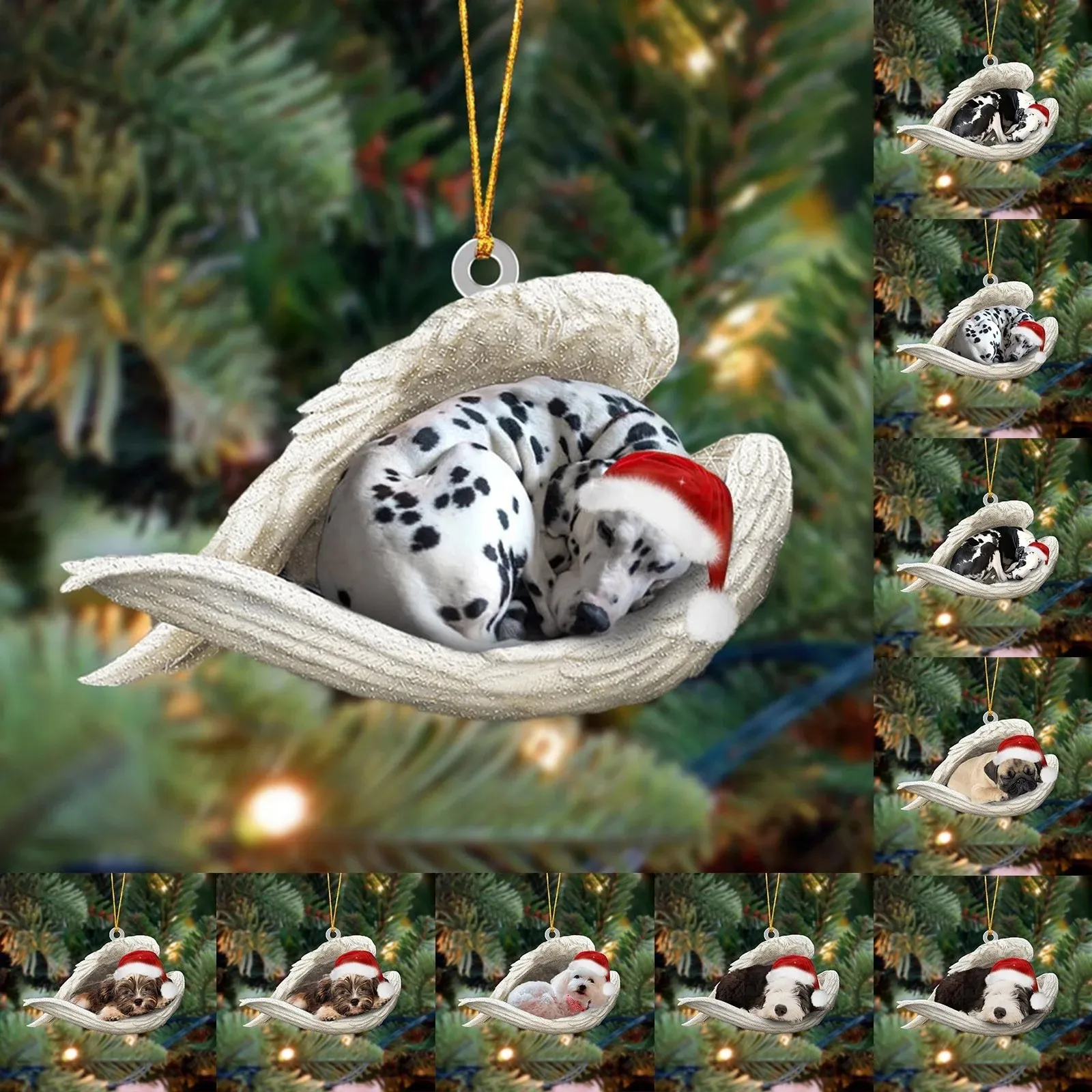 

2023 Новая Рождественская елка, украшения для собак, креативное украшение, акриловые аксессуары, детские рождественские игрушки, подарки