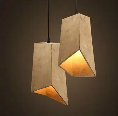 Ретро дизайн художественный цементный квадратный современный подвесной