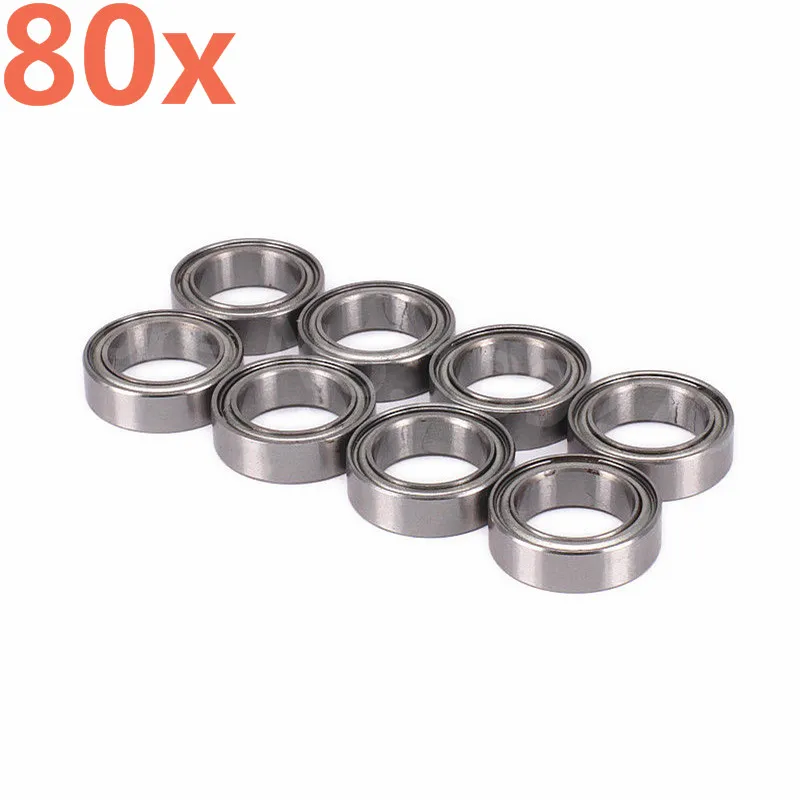 

80pieces Ball Bearing 15x10x4mm 02138 Roller 1/10 Scale For HSP Himoto Nitro RC Cars