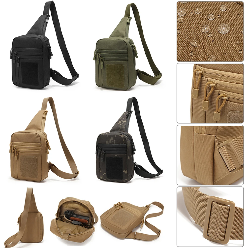 

Нагрудная сумка унисекс для альпинизма, многофункциональная износостойкая сумочка на плечо, мессенджер для отдыха на открытом воздухе и по...