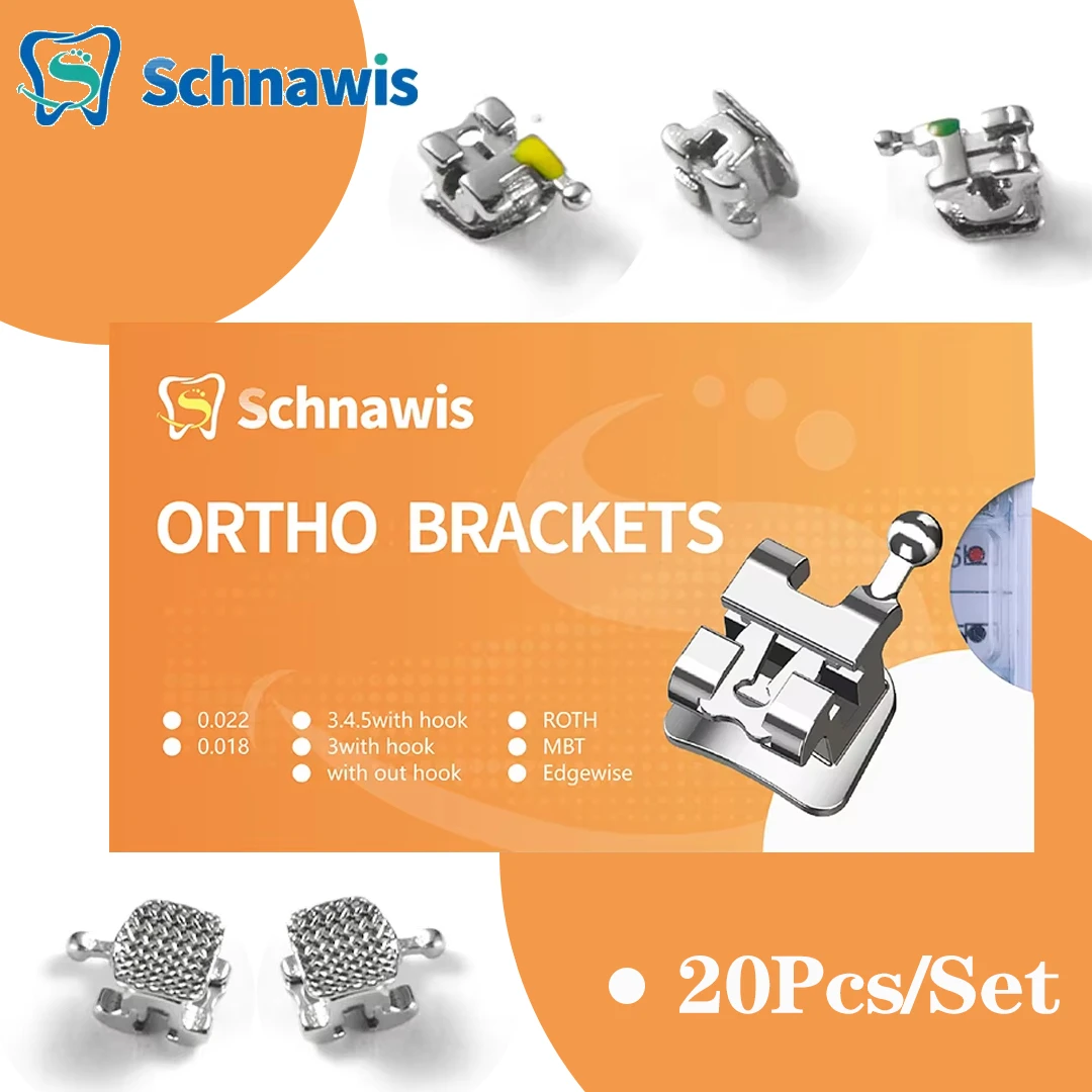 20 шт./набор металлические ортодонтические скобы