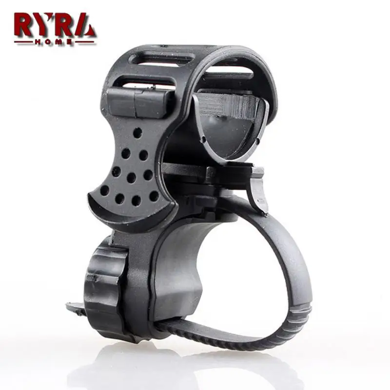 

Mountain Bike Cycling Flashlight Stand Bicycle Pump Holder Lamp Torch 360 Degree Rotation Bracket Ride Lighting Accessories