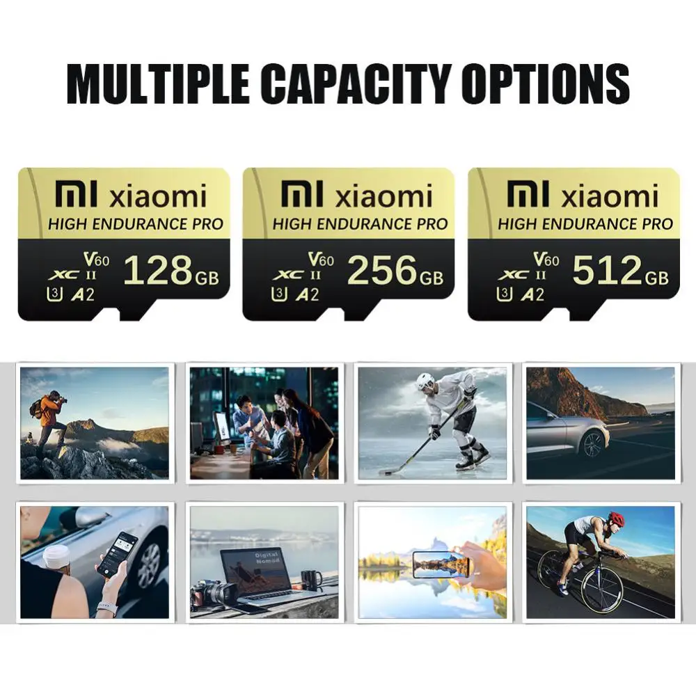 Высокоскоростная карта памяти Xiaomi C10 U3 1 ТБ V30 Micro TF SD 128 ГБ 256 флэш-карта для камеры