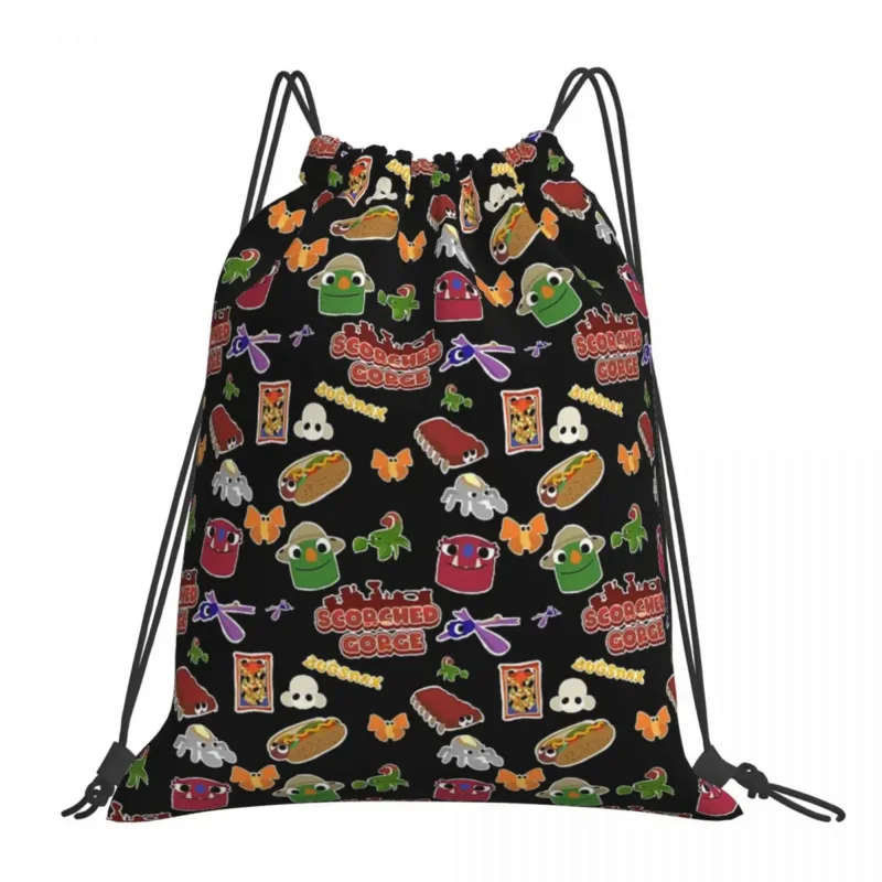 

Фан-арт Bugsnax, Модные Портативные Сумки на шнурке, сумка на шнурке, спортивная сумка с карманами, сумки для книг