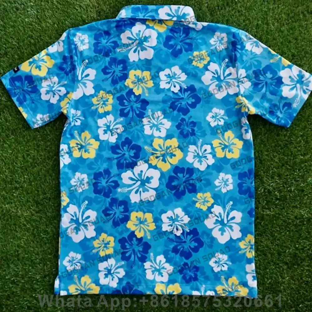 Summer Casual T-shirts Mens Short Sleeve Golf Polo Shirts Button Down Work Shirts Quick Dry Tee Sports Fishing Clothing