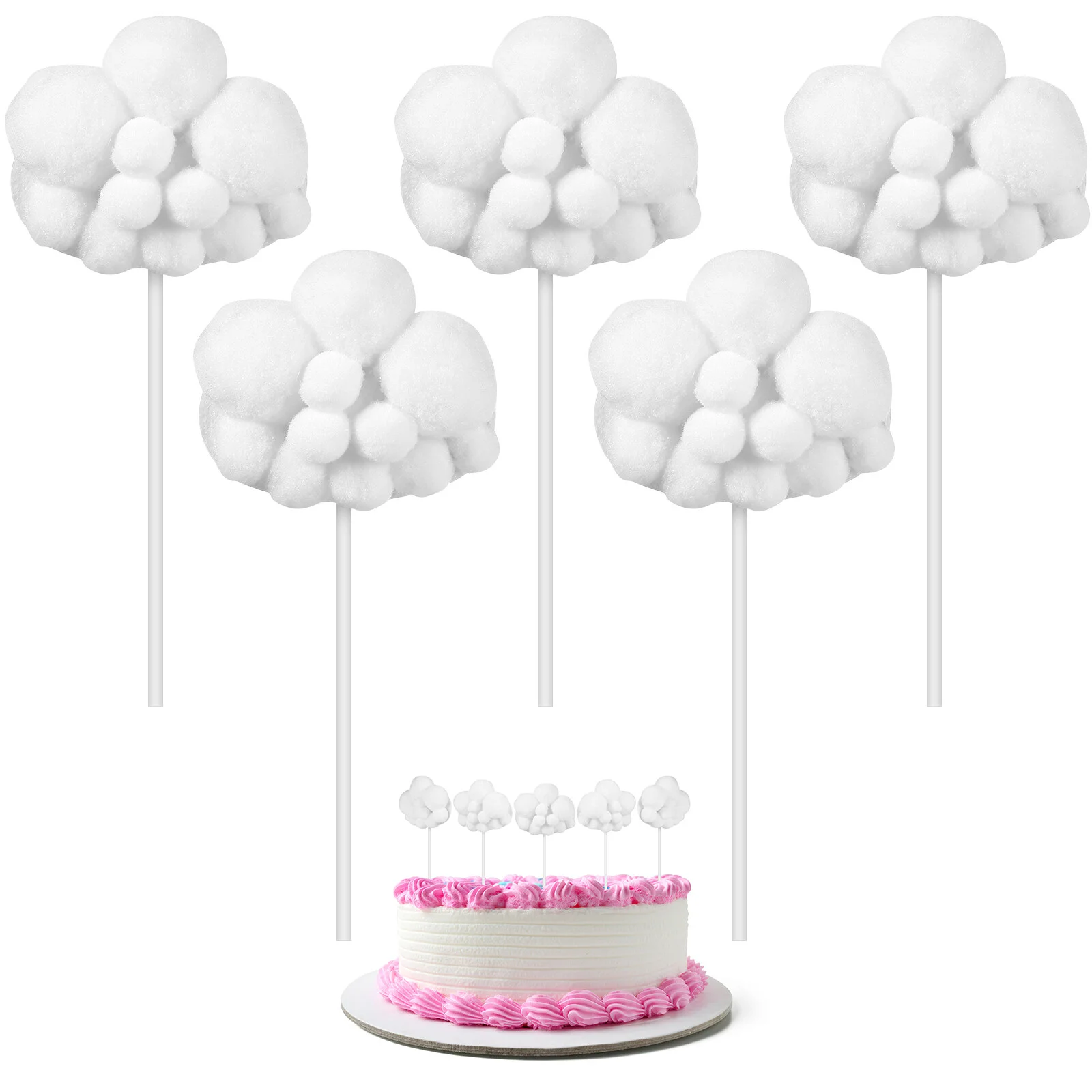 

Snack Party Cake Decoration Picks Decorative Toppers Dessert Birthday Cupcake Personality Baby Balloonsations