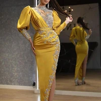 vestidos de noche sexy satin dubai banquet evening dresses 2022 arabian cocktail gown special occasion prom robe de soir%c3%a9e femme