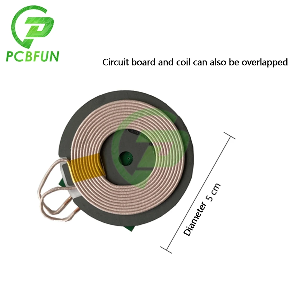 TYPE-C 5V 9V 5W-10W 15W MICRO-USB передатчик PCBA печатная плата катушка стандарт Qi Беспроводная