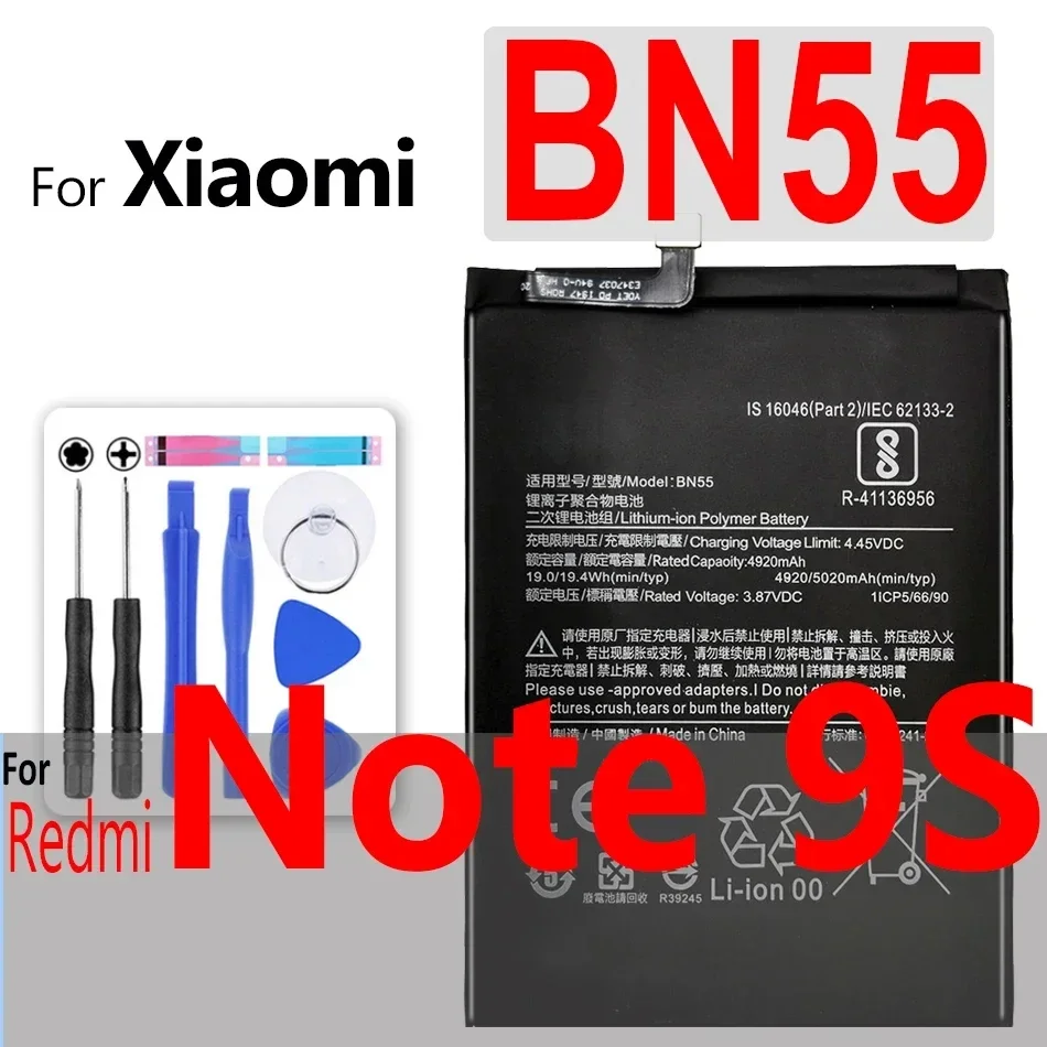 BM46 BM47 BN30 BN40 BN41 BN43 BN44 BN45 BN48 Аккумулятор для Xiaomi Redmi Note 3 3S 3X 4 4A 5 6 7 7A Plus 8 8A 8T 9 9A 9C 9S Pro
