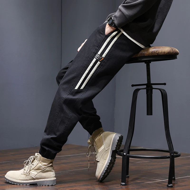 CUMUKKIYP Осенне-зимние свободные повседневные брюки Harlan мужские спортивные