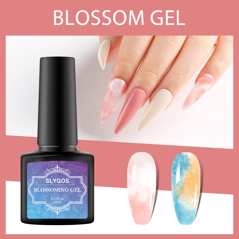 

Slygos 10ml Clear Blooming Gel Gradient Effect Smook Nails Blossom Gel Polish Soak Off UV LED Nail Art Function Gel