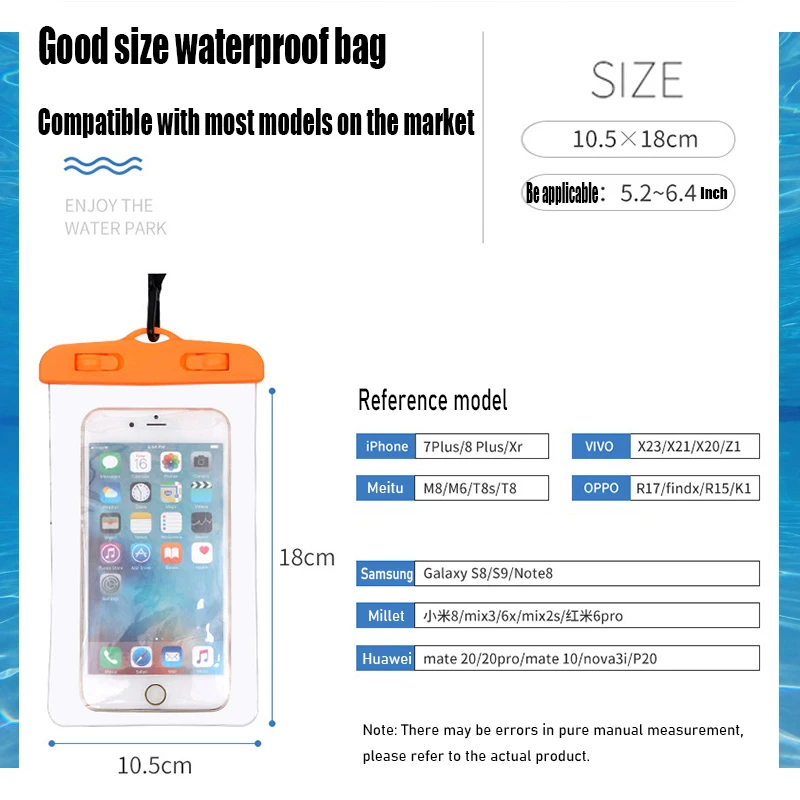 Водонепроницаемый чехол для IPhone 13 12 XS Max XR X 8 7 6 Poco X3 Samsung S21 |