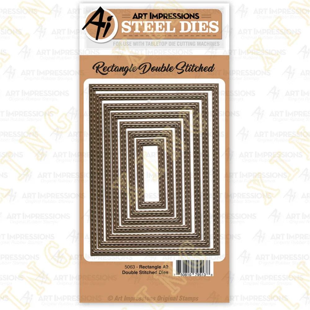 

Metal Cutting Dies Scrapbook Diary Decoration Stencil Embossing Template Diy Greeting Card Handmade 2022 New Rectangle A2 Double