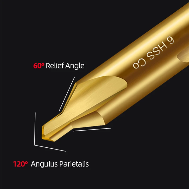 Центральное сверло ABAOTE с титановым покрытием 60 градусов