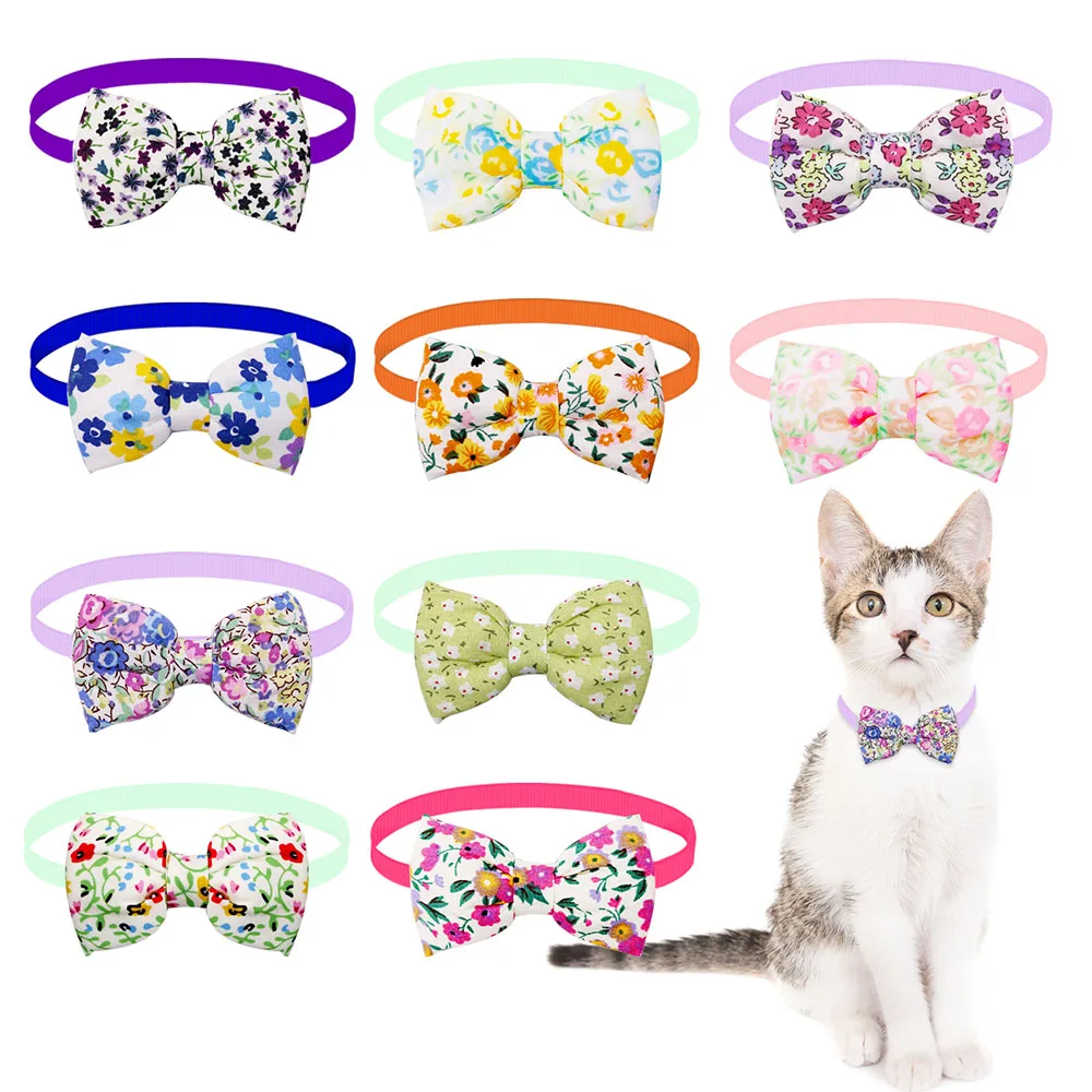 Регулируемый галстук-бабочка для собак ручной работы 10 шт.