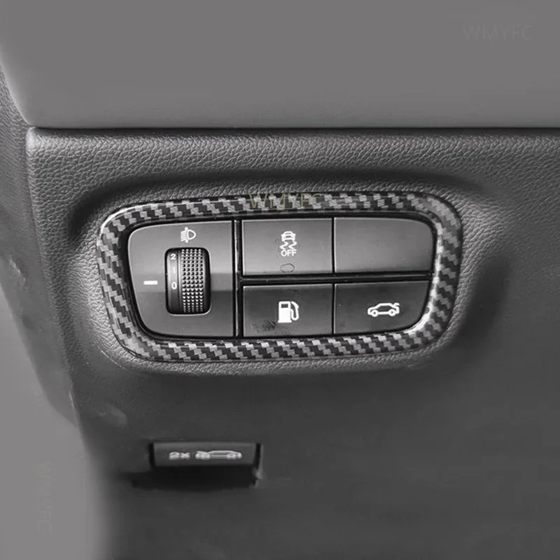 

Для GAC Empow 2022 2023 для Dodge touch 2024 2025 карбоновая внутренняя отделка автомобиля рамка отделка Обложка наклейки