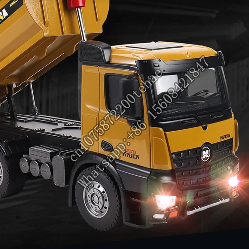 HUINA 1/14 1582 RTR металлический радиоуправляемый самосвал 2 4G с дистанционным