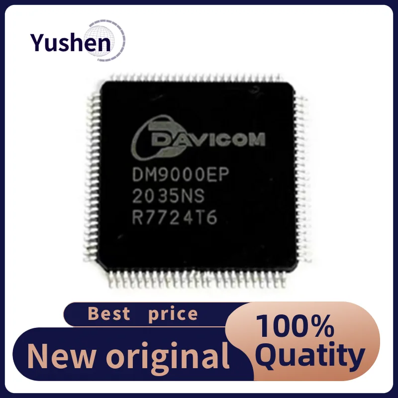 

10PCS DM9000EP LQFP-100 DAVICOM Chip Ethernet Controller Imported From Stock New Original