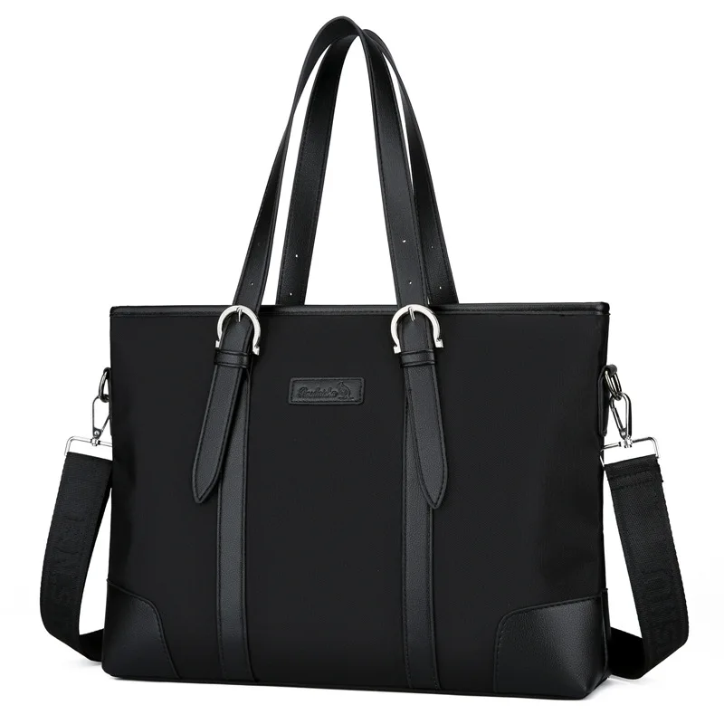 Men's Bag Tote Large Capacity Casual Tote Men's Briefcase 14 15.6 Inch Laptop Waterproof Oxford Men's Business Messenger Bag