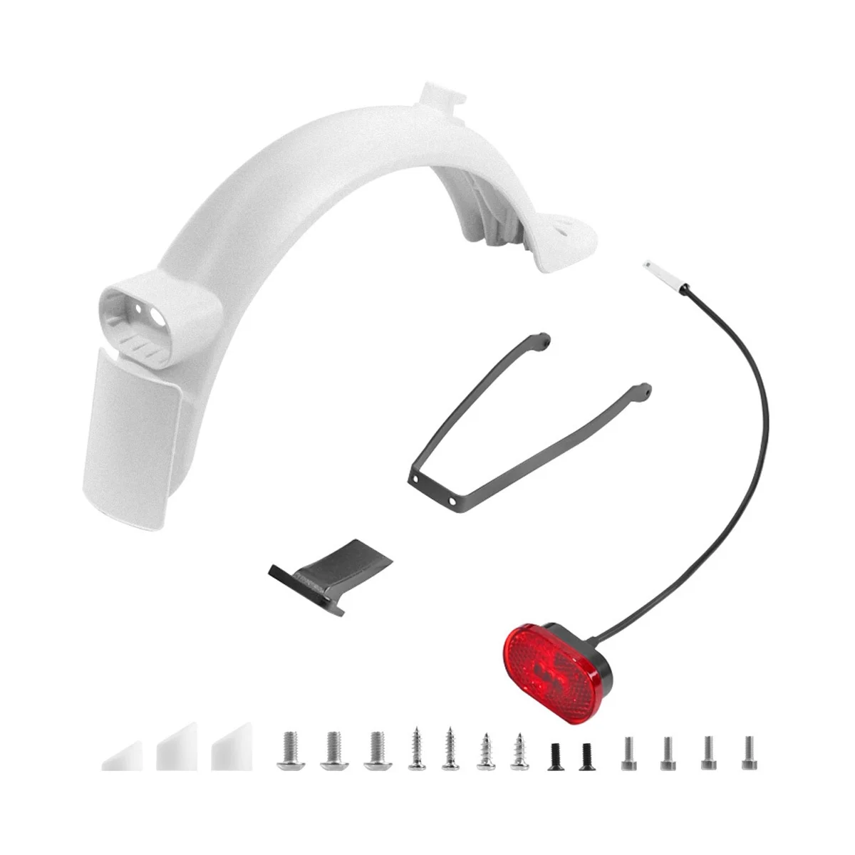 

For M365 1S MI3 Electric Scooter Rear Set Bracket Taillight Accessories,White