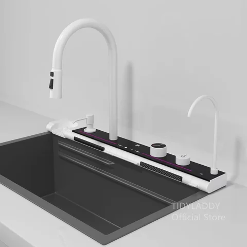 Кухонная раковина «Водопад» с цифровым дисплеем
