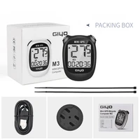 giyo m3 mini gps bike computer wireless waterproof road bicycle velocimeter odometer lcd display cycling stopwatch