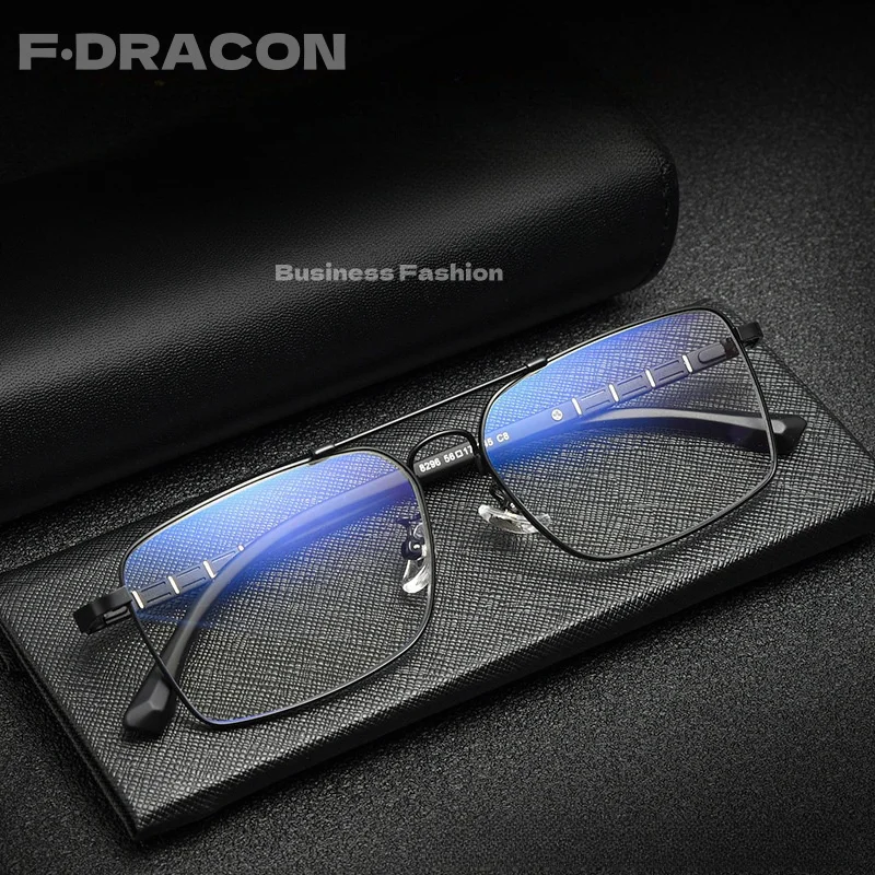 Оправа для очков F · DRACON из сплава деловая двухлучевая мужская оправа новинка 2024