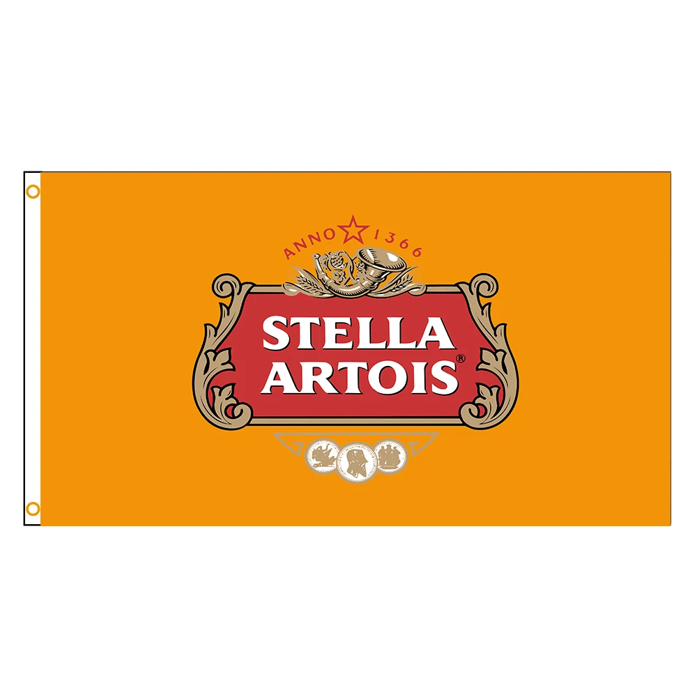 

90x150cm Stella Artois Flag Polyester Printed Beer Festival Banner For Decoration