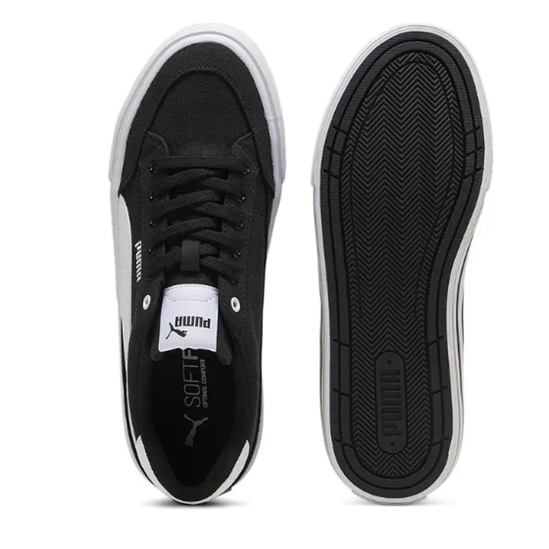 Фото PUMA Court Classic Vulc FS унисекс 2026 Новые низкие повседневные кроссовки черно-белые 396353-03 №5