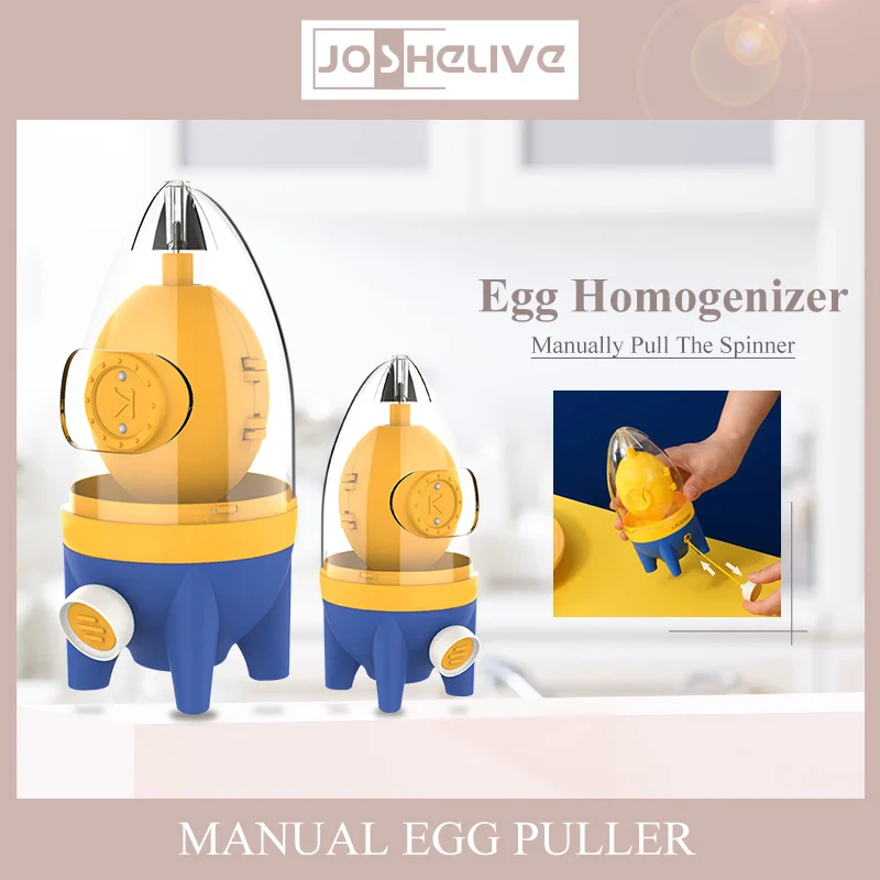 

Egg White Yolk Mixer Manual Household Egg Yolk & Egg White Mix Manual Tool Scrambler Convenient Golden Egg Maker For Kids