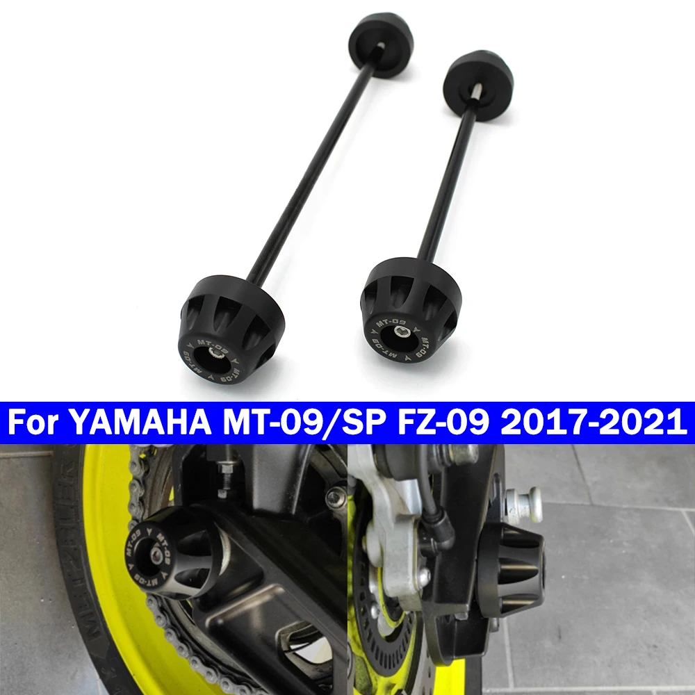 Защита от повреждения переднего и заднего шпинделя для YAMAHA MT-09 SP FZ-09 2017 2018 2019 2020 2021